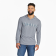 Life Is Good Men's Jake's Great Catch Textured Slub Hoodie - Stone Blue Stone Blue