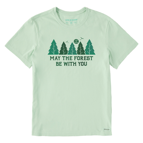 Life Is Good Men's May the Forest Be With You Crusher Tee - Sage Green Sage Green