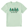 Life Is Good Men's May the Forest Be With You Crusher Tee - Sage Green Sage Green