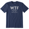 Life Is Good Men's WTF Line Drawing Bass Crusher Tee Darkest blue