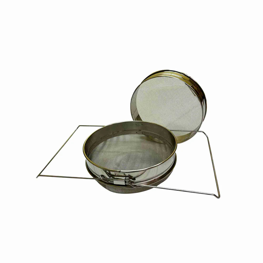 Harvest Lane Honey Metal Double Screen Honey Sieve