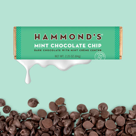 Hammond's Candies Mint Chocolate Chip Chocolate Bar