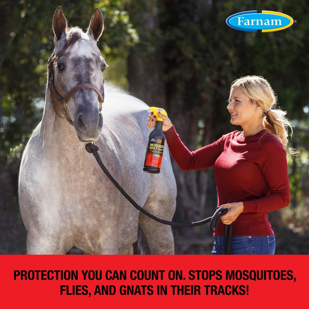 Farnam Companies Mosquito Halt Repellent for Horses - 1 Gallon