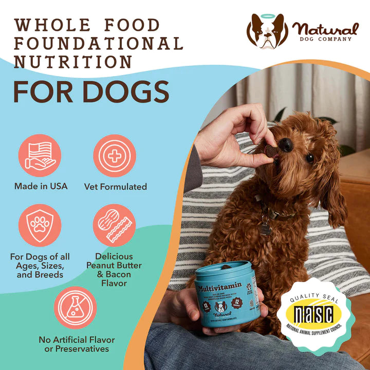 Natural Dog Company Multivitamin Supplement - 90 Chews