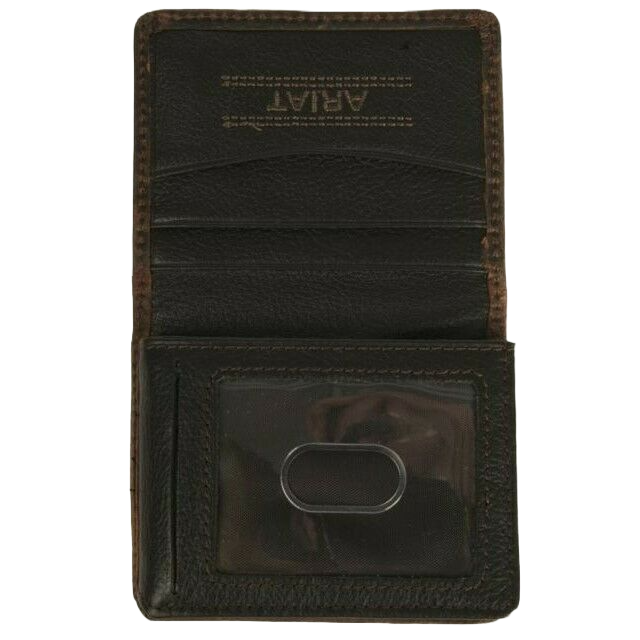Ariat Bifold Leather Wallet - Rowdy Brown