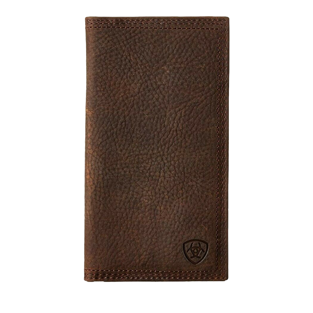 Ariat Triple-Stitch Bifold Rodeo Leather Wallet Brown / Rodeo Bifold