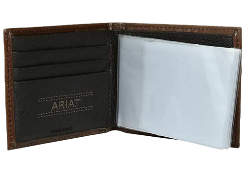 Ariat Floral Embossed Bifold Leather Wallet