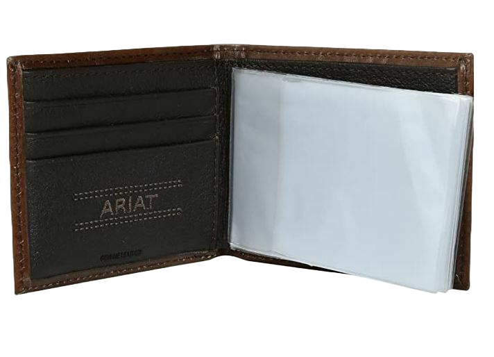 Ariat Floral Embossed Bifold Leather Wallet