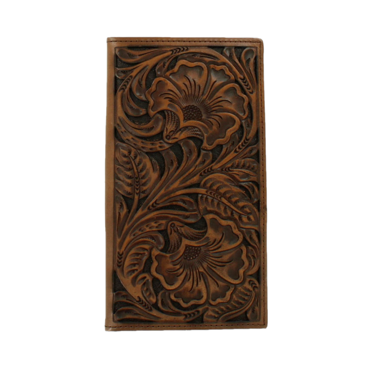 Ariat Floral Embossed Bifold Rodeo Leather Wallet Brown / Black / Rodeo Bifold