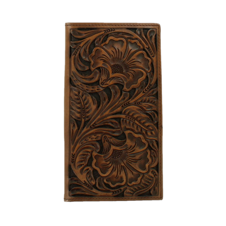 Ariat Floral Embossed Bifold Rodeo Leather Wallet Brown / Black / Rodeo Bifold