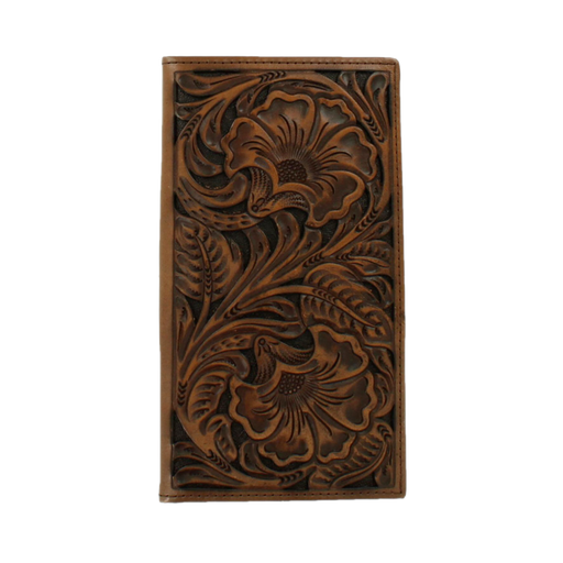 Ariat Floral Embossed Bifold Rodeo Leather Wallet Brown / Black / Rodeo Bifold