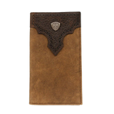 Ariat Distressed Bifold Rodeo Leather Wallet - Medium Brown Medium Brown / Rodeo Bifold