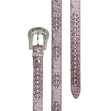 Nocona Girls Horseshoe Conchos and Rhinestones Belt - Pink Pink / 20