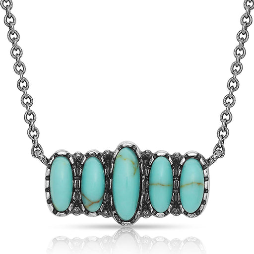 Montana Silversmiths Turquoise Quint Bar Necklace
