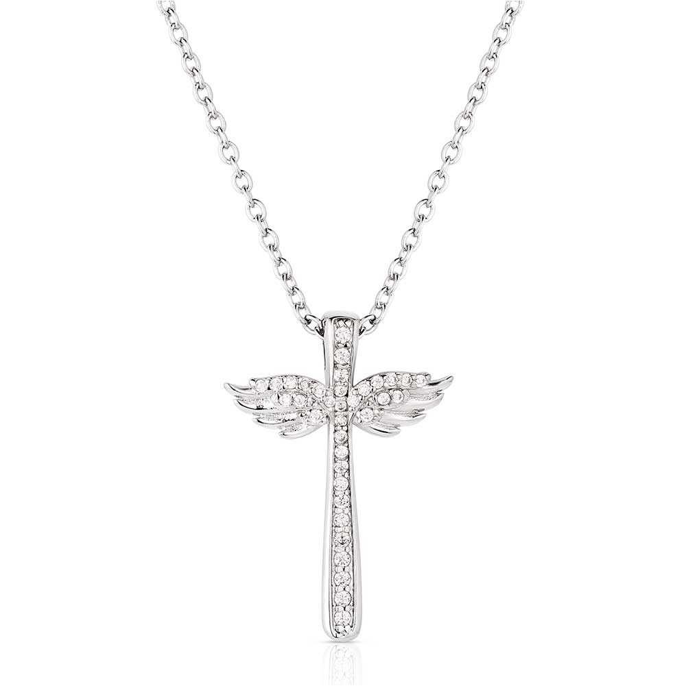 Montana Silversmiths Wings of Faith Cross Necklace