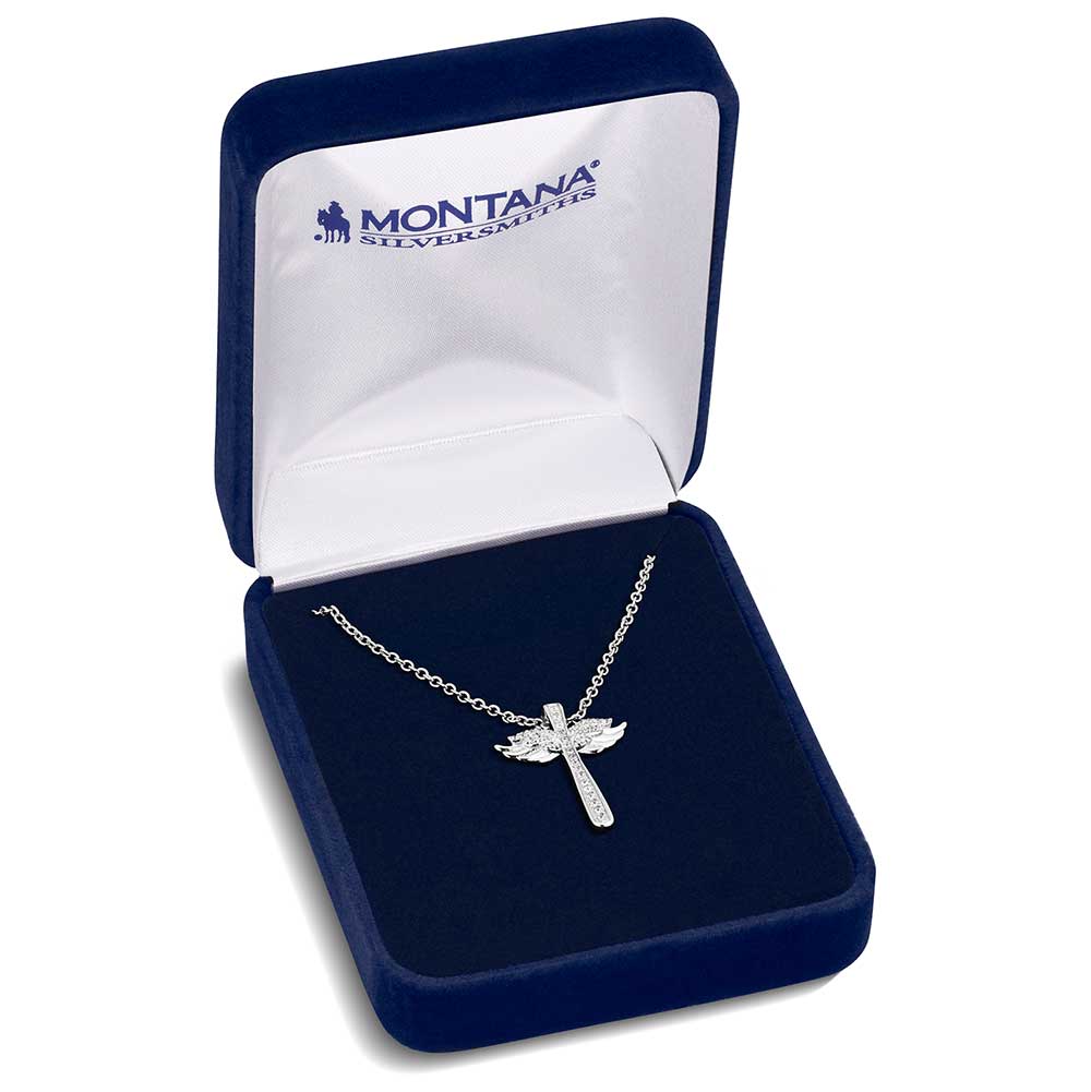 Montana Silversmiths Wings of Faith Cross Necklace