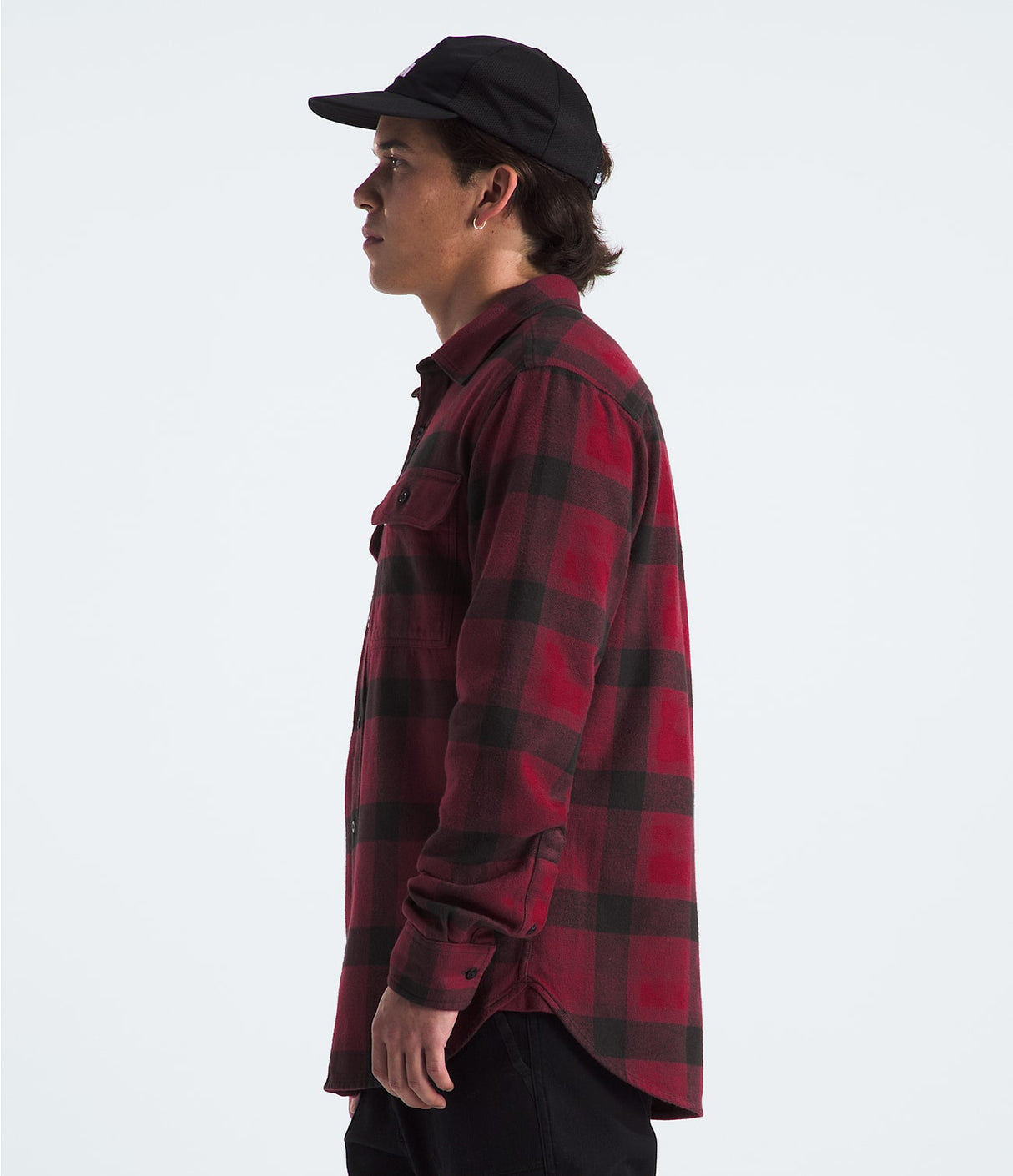 The North Face Men's Arroyo Flannel Shirt - Beetroot TNF Shadow Small Plaid Bootroot TNF Shadow Small Plaid