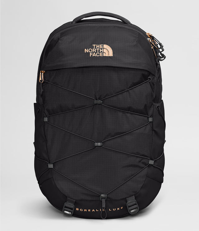 The North Face Women`s Borealis Luxe Pack - Tnf Black / Burnt Coral Tnf/blk brnt/cor/met