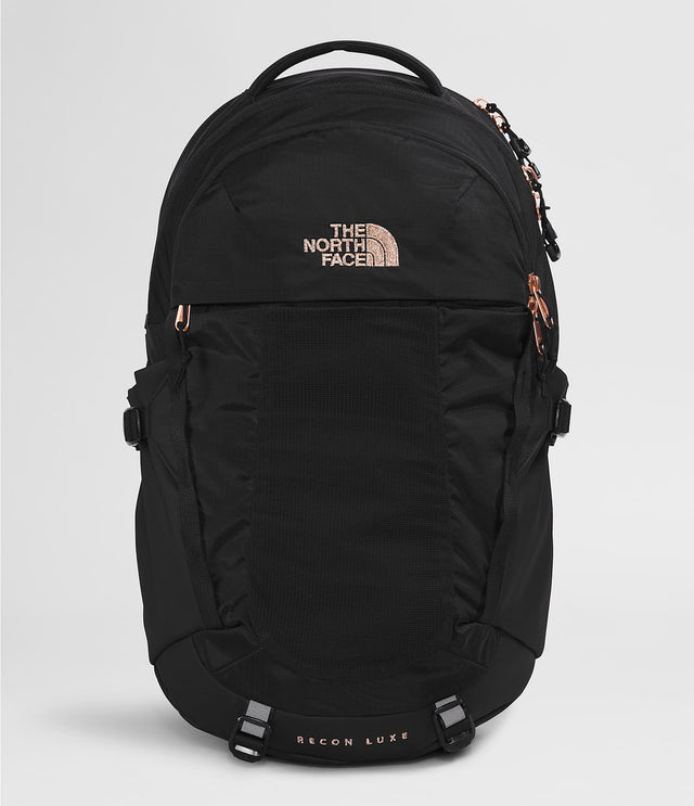 The North Face Women`s Recon Luxe Daypack - Tnf Black / Burnt Coral Metallic Tnf/blk brnt/cor/met