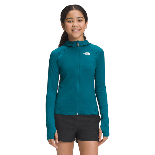 THE NORTH FACE Girls' Amphibious Full-Zip Sun Hoodie Blue Coral