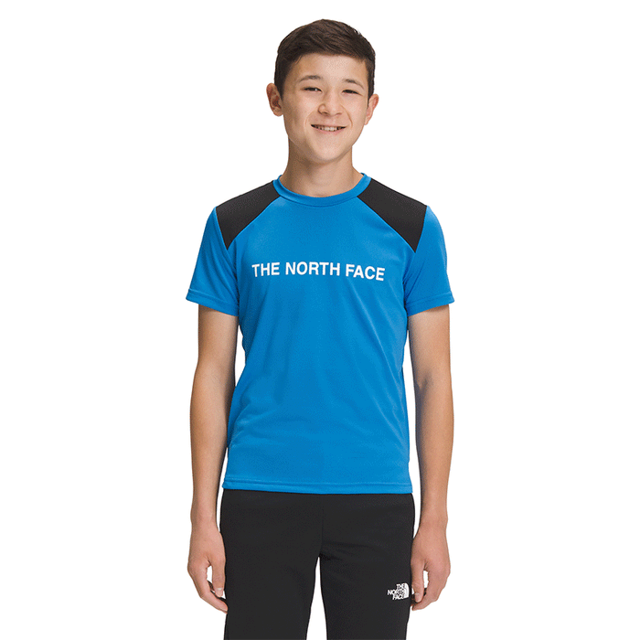 THE NORTH FACE Boys' Short Sleeve Never Stop Tee Super Sonic Blue