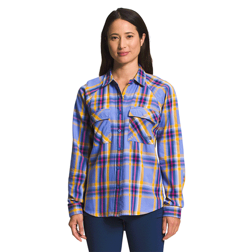 THE NORTH FACE Women’s Set Up Camp Flannel Deep Periwinkle Medium Bold Shadow Plaid