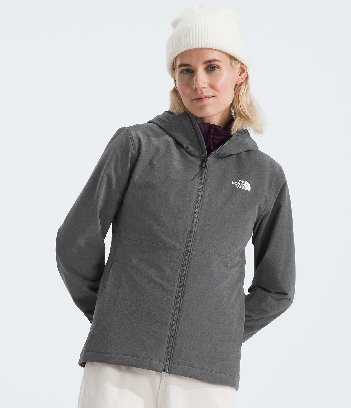 The North Face Women's Shelbe Raschel Hoodie - Smoked Pearl Heather Smoked Pearl Heather