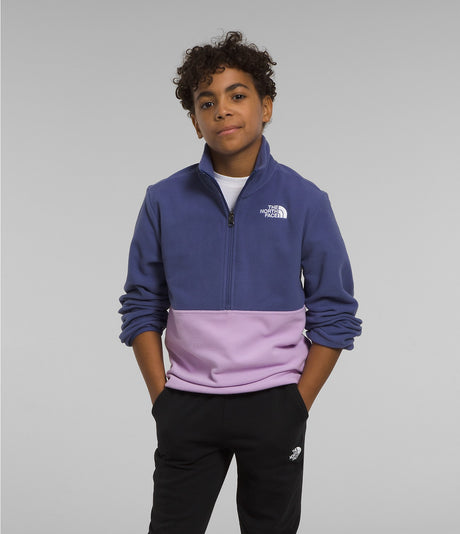 The North Face Big Kids’ Glacier ¼-zip Pullover Cave_blue