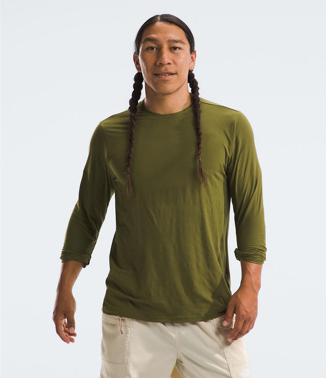 The North Face Men's Dune Sky Long-Sleeve Crew - Forest Olive Forest Olive