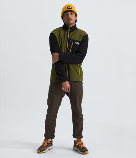 The North Face Men's Yumiori Full-Zip - Forest Olive/TNF Black/Amber Green Forest Olive/TNF Black/Amber Green