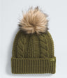 The North Face Women's Oh Mega Fur Pom Beanie - Forest Olive Forest Olive