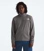 The North Face Men's Cedar Trail Grid Fleece Quarter-Zip - Smoked Pearl Smoked Pearl