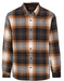 North River Apparel Brushed Cotton Button Down Shirt Brown