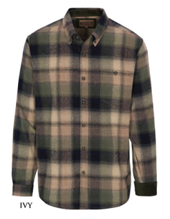 North River Apparel Brushed Cotton Button Down Shirt Ivy