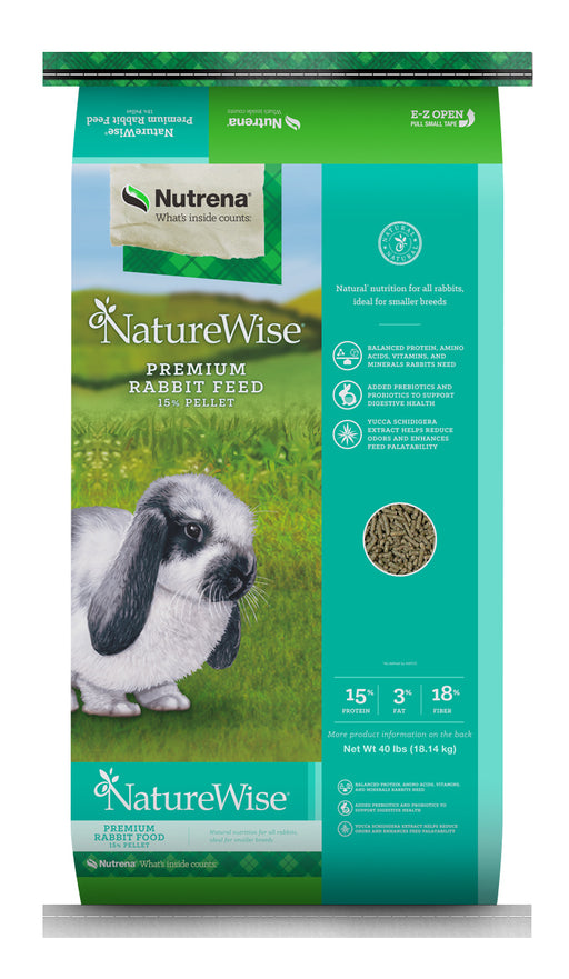 Nutrena Feeds NatureWise 15% Premium Rabbit Feed