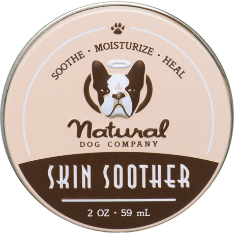 Natural Dog Company Skin Soother 2 Oz Tin, Dog Healing Balm