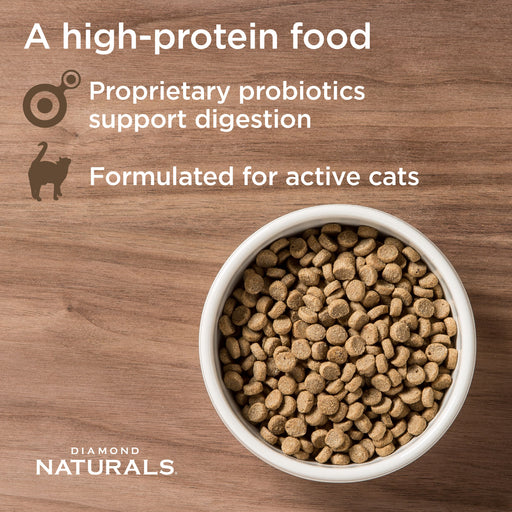 Diamond Pet Foods Naturals Active Cat Food (Chicken Meal & Rice Formula) - 18lb.