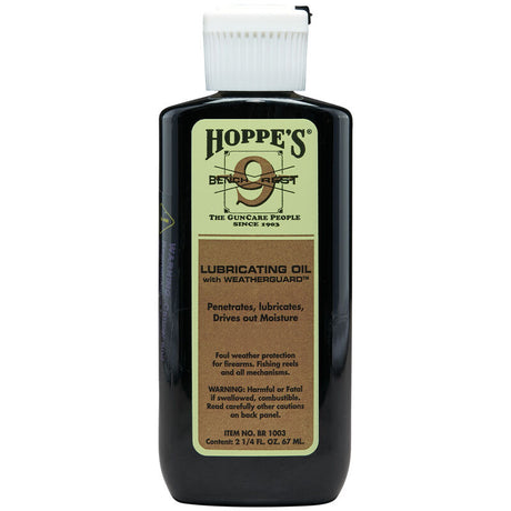 Hoppe's No9 Bench Rest Gun Oil With Weathergaurd 2.25oz