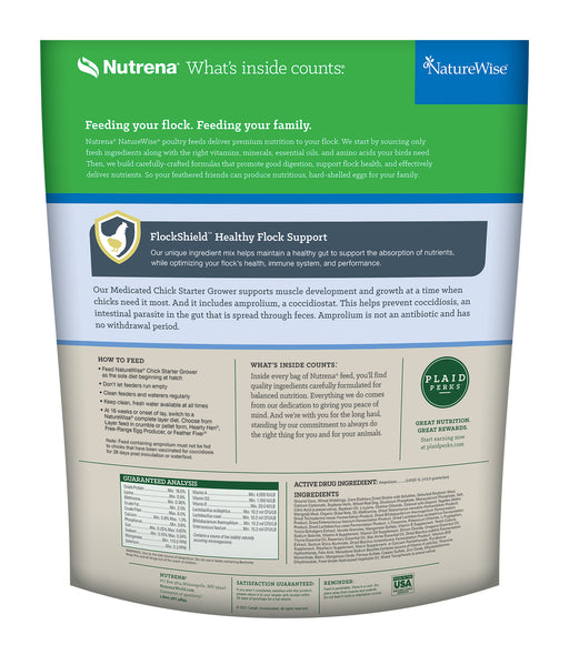 Nutrena Feeds NatureWise 18% Crumbles Medicated Chick Starter Grower