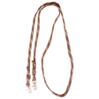 Martin Saddlery Nylon Braided Roping Rein with Buckle Snap Ends - Brown / Tan