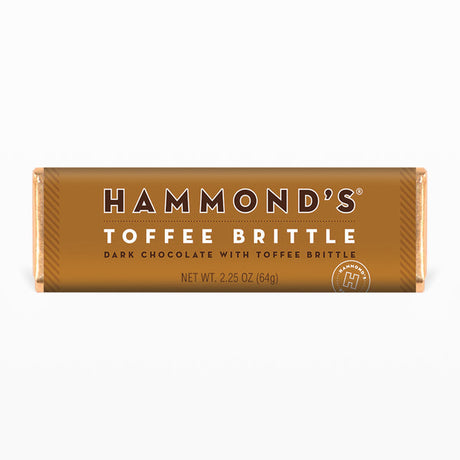 Hammond's Candies Toffee Brittle Dark Chocolate Bar