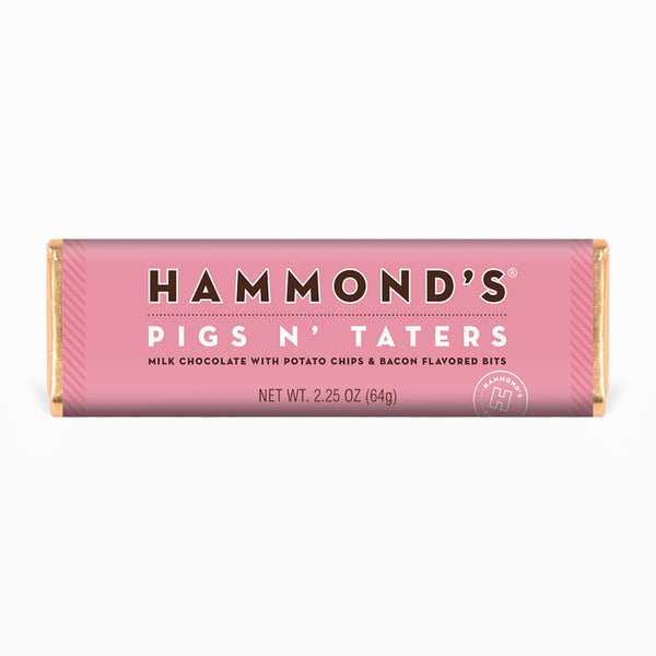 Hammond's Candies Pigs N' Taters Milk Chocolate Bar