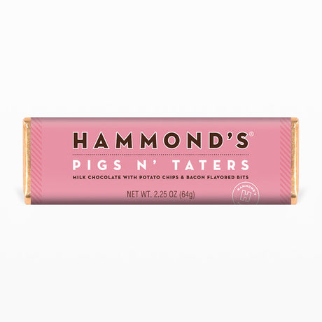 Hammond's Candies Pigs N' Taters Milk Chocolate Bar