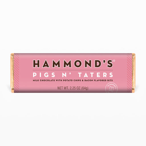 Hammond's Candies Pigs N' Taters Milk Chocolate Bar