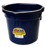 Miller MFG 20 Qt Flat Back Plastic Bucket Navy