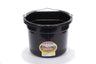 Miller MFG 8 Qt Flat Back Plastic Bucket Black