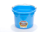 Miller MFG 8 Qt Flat Back Plastic Bucket Berryblue