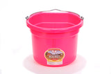 Miller MFG 8 Qt Flat Back Plastic Bucket Hotpink