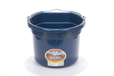 Miller MFG 8 Qt Flat Back Plastic Bucket Navy