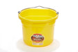 Miller MFG 8 Qt Flat Back Plastic Bucket Yellow